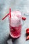 strawberry frose cocktail with pink wine Frose Slushy Smoothy Alcoholic Beverage