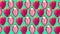 Strawberry fruit animation on a neon colourful background