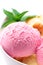 Strawberry fruit ice cream