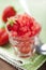 Strawberry granita