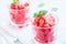 Strawberry granita