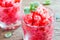 Strawberry granita