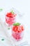 Strawberry granita