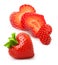 Strawberry heart shape berry