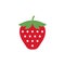 Strawberry icon, simple design, Strawberry icon clip art.