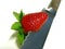 Strawberry and knife