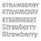 Strawberry lettering. Usable for stickers, posters, packaging