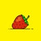 Strawberry line icon