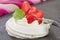 Strawberry Meringue Nests