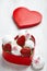 Strawberry and meringue for Valentine\'s Day