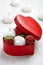 Strawberry and meringue for Valentine\'s Day