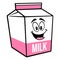 Strawberry Milk Carton Mascot