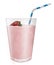 Strawberry milk-shake