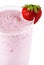 Strawberry milk smoothie