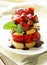 Strawberry millefeuille with chocolate