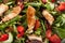 Strawberry Orange Honey Balsamic Salad close up shot