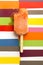 Strawberry, Orange, Pineapple, Mango Fruit Popsicle With Bite Out