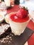 Strawberry panna cotta