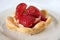 Strawberry pastry cup
