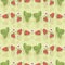 Strawberry pattern. Ripe berry, juice. Background image for a thematic site, textile