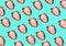 Strawberry Pattern of strawberrys on pastel colored background stwawberry full and sliced place on background wallpaper pattern