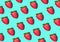 Strawberry Pattern of strawberrys on pastel colored background stwawberry full and sliced place on background wallpaper pattern