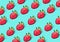 Strawberry Pattern of strawberrys on pastel colored background stwawberry full and sliced place on background wallpaper pattern