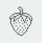 Strawberry pixel Icon