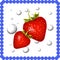 Strawberry realistic icon