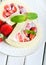 Strawberry roulade