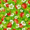 Strawberry seamless background