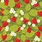 Strawberry seamless pattern