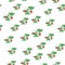 Strawberry seamless pattern. bushes with strawberries, white flowers and green leaves. watercolor