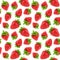 Strawberry seamless pattern. Fruit background
