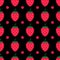 Strawberry seamless pattern. Summer berries vector background. Vector template for fabric, textile, wallpaper, wrapping