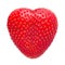 Strawberry shape as heart