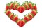 Strawberry, shape of heart