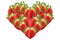 Strawberry, shape of heart