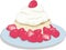 Strawberry Shortcake Vector Illustration