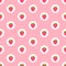 Strawberry soft pink with small polkadots seamless pattern. Repeatable background. Vector illustration.