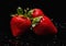 Strawberry Symphony: A Vibrant Display of Nature\\\'s Bounty on a D
