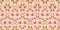 Strawberry-themed seamless pattern design featuring delightful berries, flowers, green leaves. Recurring surface design
