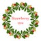 Strawberry tree wreath