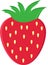 Strawberry vector icon ilustration design