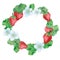 Strawberry wreath