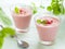 Strawberry yoghurt dessert