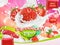 Strawberry yogurt. Fruits and milk splashes. 3d vector