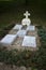 The Strazky manor house - graves of the owners in the park manor house.