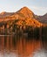 Strbske pleso lake with Predne Solisko, Mlynicke Solisko and Strbske Solisko mountain peaks in autumn Vysoke Tatry mountains in