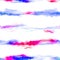 Streaked broken stripe summer tie dye batik beach wear pattern. Seamless blotched stain space dyed shibori effect